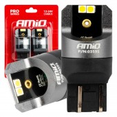 Amio - ΛΑΜΠΑΚΙΑ W21/5W 7443 12/24V 6.000K 4xSMD LED CAN-BUS ΛΕΥΚΟ PRO SERIES - 2 Τεμ. (03591/AM) Με Κάλυκα americat.gr