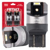 Amio - ΛΑΜΠΑΚΙΑ W21/5W 7443 12/24V 6.000K 2xSMD LED FULL CAN-BUS ΛΕΥΚΟ PRO SERIES - 2 Τεμ. (03601/AM) Με Κάλυκα americat.gr