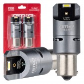 Amio - ΛΑΜΠΕΣ P21W BA15S 12/24V 6.000K 2xSMD LED FULL CAN-BUS (ΜΕ ΑΝΕΜΙΣΤΗΡΑΚΙ) ΛΕΥΚΟ PRO SERIES - 2 ΤΕΜ. (03603/AM) Λάμπες americat.gr