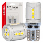 Amio - T10e W5W 12/24V 15x2016 SMD LED CAN-BUS ΛΕΥΚΟ 2ΤΕΜ. (03723/AM) Χωρίς Κάλυκα americat.gr