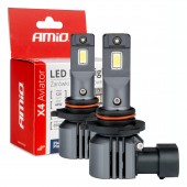 Amio - ΛΑΜΠΕΣ LED HB3 12V 44W 6.500K 3.936lm LED X4 SERIES AVIATOR PLUG & PLAY - 2 ΤΕΜ. (03766/AM) Λάμπες americat.gr