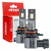 Amio - ΛΑΜΠΕΣ LED HIR2 12V 44W 6.500K 3.936lm X4 SERIES AVIATOR PLUG & PLAY - 2 ΤΕΜ. (03768/AM) Λάμπες americat.gr