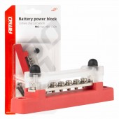 Amio - ΜΠΑΡΑ ΚΑΛΩΔΙΩΝ / ΤΕΡΜΑΤΙΚΟ 6 ΘΕΣΕΩΝ max 48V ΚΟΚΚΙΝΟ - 1 Τεμ. (03810/AM) Διάφορα Ηλεκτρικά Αξεσουάρ americat.gr