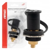 Amio - ΠΟΛΟΣ ΜΠΑΤΑΡΙΑΣ ΑΡΝΗΤΙΚΟΣ 3/8'' M10 max.48V 250A ΣΕ ΜΑΥΡΟ ΧΡΩΜΑ ΜΕ ΚΑΠΑΚΙ - 1 Τεμ. (03813/AM) Αξεσουάρ Μπαταρίας americat.gr
