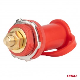 Amio - ΠΟΛΟΣ ΜΠΑΤΑΡΙΑΣ ΘΕΤΙΚΟΣ 3/8'' M10 max.48V 250A ΣΕ ΚΟΚΚΙΝΟ ΧΡΩΜΑ ΜΕ ΚΑΠΑΚΙ - 1 Τεμ. (03814/AM) Αξεσουάρ Μπαταρίας americat.gr