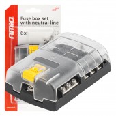 Amio - ΑΣΦΑΛΕΙΟΘΗΚΗ 6 ΘΕΣΕΩΝ ΜΕ ΟΥΔΕΤΕΡΗ ΓΡΑΜΜΗ - 1 Τεμ. (03833/AM) Ασφάλειες americat.gr