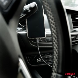 Amio - ΚΑΛΩΔΙΑ ΦΟΡΤΙΣΗΣ ΚΑΙ ΜΕΤΑΦΟΡΑΣ ΔΕΔΟΜΕΝΩΝ USB TYPE C ΣΕ APPLE LIGHTING 100CM 20W ΜΑΥΡΟ - 1 ΤΕΜ. (03904/AM) Καλώδια americat.gr