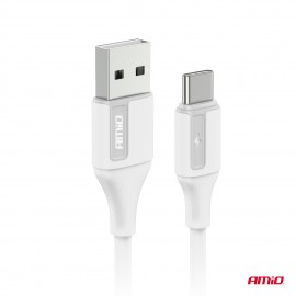 Amio - ΚΑΛΩΔΙΟ ΦΟΡΤΙΣΗΣ ΚΑΙ ΜΕΤΑΦΟΡΑΣ ΔΕΔΟΜΕΝΩΝ ΑΠΟ USB TYPE A ΣΕ USB TYPE C 3A 100CM ΛΕΥΚΟ - 1 ΤΕΜ. (03917/AM) Καλώδια americat.gr