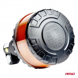 Amio - ΦΑΡΟΣ HEAVY DUTY W28P 12/24V 16LED ΕΛΑΣΤΙΚΟΣ ΒΙΔΩΤΟΣ ΠΟΡΤΟΚΑΛΙ Υ169mm Φ110mm - 1 τεμ. (04104/AM) Φάροι LED americat.gr