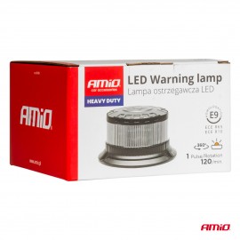 Amio - ΦΑΡΟΣ ΦΙΜΕ HEAVY DUTY W28B 12/24V ΠΟΡΤΟΚΑΛΙ 16LED ΒΙΔΩΤΟΣ Υ77mm Φ110mm - 1 τεμ. (04109/AM) Φάροι LED americat.gr