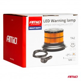Amio - ΦΑΡΟΣ HEAVY DUTY W29M 12/24V ΠΟΡΤΟΚΑΛΙ 16LED ΜΑΓΝΗΤΙΚΟΣ/ΒΙΔΩΤΟΣ ΜΕ ΦΙΣ ΑΝΑΠΤΗΡΑ Υ103mm Φ110mm - 1 τεμ. (04110/AM) Φάροι LED americat.gr