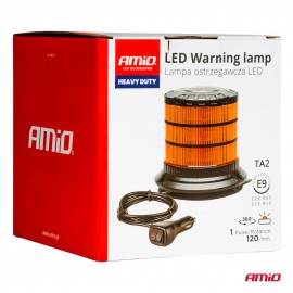 Amio - ΦΑΡΟΣ HEAVY DUTY W30M 12/24V ΠΟΡΤΟΚΑΛΙ 24LED ΜΑΓΝΗΤΙΚΟΣ/ΒΙΔΩΤΟΣ ΜΕ ΦΙΣ ΑΝΑΠΤΗΡΑ Υ128mm Φ110mm - 1 τεμ. (04111/AM) Φάροι LED americat.gr