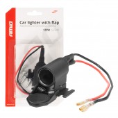 Amio - ΠΡΙΖΑ ΜΕ ΜΟΝΗ ΥΠΟΔΟΧΗ ΓΙΑ ΦΙΣ ΑΝΑΠΤΗΡΑ 12/24V ΜΕ ΠΡΟΣΤΑΤΕΥΤΙΚΟ ΚΑΠΑΚΙ - 1 τεμ. (04128/AM) Φις Αναπτήρα americat.gr