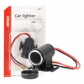 Amio - ΠΡΙΖΑ ΜΕ ΜΟΝΗ ΥΠΟΔΟΧΗ ΓΙΑ ΦΙΣ ΑΝΑΠΤΗΡΑ 12/24V ΑΔΙΑΒΡΟΧΗ - 1 τεμ. (04129/AM) Φις Αναπτήρα americat.gr