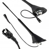 Amio - ΚΕΡΑΙΑ ΟΡΟΦΗΣ ANT10 25.4 cm ΜΕ ΚΑΛΩΔΙΟ 20cm ΚΑΙ ΦΙΣΑ RAKU-2 UNIVERSAL ΜΑΥΡΗ - 1 ΤΕΜ. (04154/AM) Κεραίες americat.gr