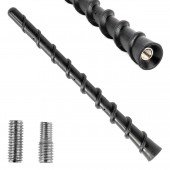 Amio - ΚΕΡΑΙΑ ΟΡΟΦΗΣ ANTM10 18cm ΜΕ 2 ΑΝΤΑΠΤΟΡΕΣ 5-6mm ΜΑΥΡΗ - 1 ΤΕΜ. (04160/AM) Κεραίες americat.gr