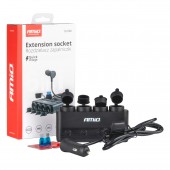 Amio - ΑΝΤΑΠΤΟΡΑΣ ΑΝΑΠΤΗΡΑ ΤΕΤΡΑΠΛΟΣ 12/24V 216W MAX ΜΕ 2 ΘΥΡΕΣ USB PD30W/QC3.0 - 1 Τεμ. (04175/AM) Πρίζες Αναπτήρα americat.gr