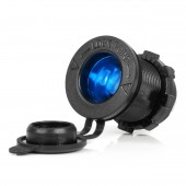 Amio - ΠΡΙΖΑ ΜΕ ΥΠΟΔΟΧΗ ΓΙΑ ΦΙΣ ΑΝΑΠΤΗΡΑ ΚΑΙ ΚΑΠΑΚΙ 12/24V ΜΕ ΜΠΛΕ LED ΦΩΣ ΜΑΥΡΗ ΑΔΙΑΒΡΟΧΗ - 1 τεμ. (04220/AM) Πρίζες Αναπτήρα americat.gr