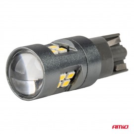 Amio - ΛΑΜΠΑΚΙΑ T10 W5W 12V/24V LED CAN-BUS 16xSMD 2016 ΛΕΥΚΟ ΦΩΣ 5.500K (ΣΕ ΧΡΩΜΑ ΧΡΩΜΙΟΥ) - 2 ΤΕΜ. (04234/AM) Με Κάλυκα americat.gr