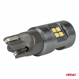Amio - ΛΑΜΠΑΚΙΑ T10 W5W 12V/24V LED CAN-BUS 16xSMD 2016 ΛΕΥΚΟ ΦΩΣ 5.500K (ΣΕ ΧΡΩΜΑ ΧΡΩΜΙΟΥ) - 2 ΤΕΜ. (04234/AM) Με Κάλυκα americat.gr