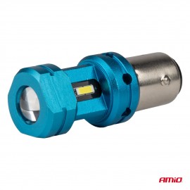 Amio - Λάμπες LED Αυτοκινήτου LED CANBUS 1157 BAY15D P21/5W 4SMD 1860 6000K Λευκή – Universal 12V/24V - 2 Τεμ. (04253/AM) Λάμπες americat.gr