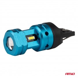 Amio - Λάμπες LED CANBUS T20 7443 W21/5W 4SMD 1860 Λευκή 6000K – 12/24V - 2 Τεμ. (04255/AM) Λάμπες americat.gr