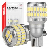 Amio - Λάμπα LED CANBUS T15 (W16W) 48SMD 3014 + 4SMD 3030 Λευκή 6000K 12V/24V για Φώτα Όπισθεν & Βοηθητικό Φωτισμό - 2τεμ. (04261/AM) Λάμπες americat.gr