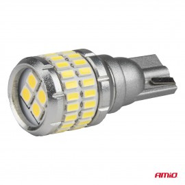 Amio - Λάμπα LED CANBUS T15 (W16W) 48SMD 3014 + 4SMD 3030 Λευκή 6000K 12V/24V για Φώτα Όπισθεν & Βοηθητικό Φωτισμό - 2τεμ. (04261/AM) Λάμπες americat.gr