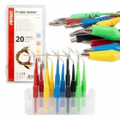 Amio - ΔΟΚΙΜΑΣΤΙΚΑ ΚΑΛΩΔΙΑ (ΤΕΣΤΕΡ) ΜΕ ΔΟΚΙΜΑΣΤΙΚΕΣ ΜΥΤΕΣ/ΤΣΙΜΠΙΔΑΚΙΑ/ΑΚΡΟΔΕΚΤΕΣ (ΚΡΟΚΟΔΕΙΛΑΚΙΑ) - 20 ΤΕΜ. (04274/AM) Ειδη Συνεργείου americat.gr