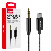 Amio - ΚΑΛΩΔΙΟ ΣΥΝΔΕΣΗΣ ΑΝΤΑΠΤΟΡΑΣ ΑΠΟ USB-C ΣΕ AUX MINI JACK 3.5mm 1m - 1 Τεμ. (04294/AM) Καλώδια americat.gr