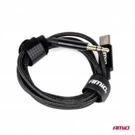 Amio - ΚΑΛΩΔΙΟ ΣΥΝΔΕΣΗΣ ΑΝΤΑΠΤΟΡΑΣ ΑΠΟ USB-C ΣΕ AUX MINI JACK 3.5mm 1m - 1 Τεμ. (04294/AM) Καλώδια americat.gr