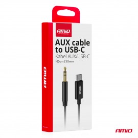 Amio - ΚΑΛΩΔΙΟ ΣΥΝΔΕΣΗΣ ΑΝΤΑΠΤΟΡΑΣ ΑΠΟ USB-C ΣΕ AUX MINI JACK 3.5mm 1m - 1 Τεμ. (04294/AM) Καλώδια americat.gr