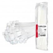 Amio - ΔΕΜΑΤΙΚΑ/ΔΕΤΙΚΑ ΚΑΛΩΔΙΩΝ TIE WRAP (ΤΑΙΡΑΠ) 3.6 x 300mm (ΛΕΥΚΟ) - 100 ΤΕΜ. (04309/AM) Δετικά Ταινίες americat.gr