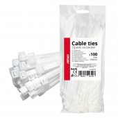 Amio - ΔΕΜΑΤΙΚΑ/ΔΕΤΙΚΑ ΚΑΛΩΔΙΩΝ TIE WRAP (ΤΑΙΡΑΠ) 4.8 x 200mm (ΛΕΥΚΟ) - 100 ΤΕΜ. (04310/AM) Δετικά Ταινίες americat.gr