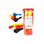 Amio - ΔΕΜΑΤΙΚΑ/ΔΕΤΙΚΑ ΚΑΛΩΔΙΩΝ TIE WRAP(ΤΑΙΡΑΠ) 2.5x100mm/3.6x150mm/3.6x200mm ΣΕ ΔΙΑΦΟΡΑ ΧΡΩΜΑΤΑ ΣΕΤ - 1000 ΤΕΜ. (04318/AM) Δετικά Ταινίες americat.gr