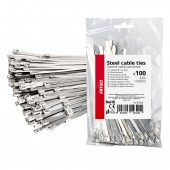 Amio - ΔΕΜΑΤΙΚΑ/ΔΕΤΙΚΑ ΚΑΛΩΔΙΩΝ TIE WRAP (ΤΑΙΡΑΠ) ΜΕΤΑΛΛΙΚΑ 4,6 x 150mm - 100 ΤΕΜ. (04320/AM) Δετικά Ταινίες americat.gr