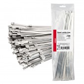 Amio - ΔΕΜΑΤΙΚΑ/ΔΕΤΙΚΑ ΚΑΛΩΔΙΩΝ TIE WRAP (ΤΑΙΡΑΠ) ΜΕΤΑΛΛΙΚΑ 4,6 x 350mm - 100 ΤΕΜ. (04324/AM) Δετικά Ταινίες americat.gr