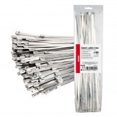 Amio - ΔΕΜΑΤΙΚΑ/ΔΕΤΙΚΑ ΚΑΛΩΔΙΩΝ TIE WRAP (ΤΑΙΡΑΠ) ΜΕΤΑΛΛΙΚΑ 4,6 x 400mm - 100 ΤΕΜ. (04325/AM) Δετικά Ταινίες americat.gr