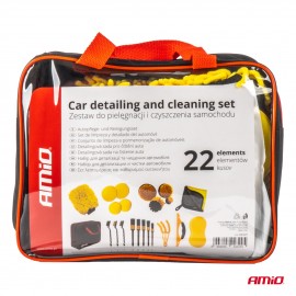 Amio - ΒΟΥΡΤΣΕΣ ΚΑΘΑΡΙΣΜΟΥ ΚΑΙ ΓΥΑΛΙΣΜΑΤΟΣ ΣΕΤ 21ΤΕΜ ΓΙΑ ΔΡΑΠΑΝΟ ΣΕ ΤΣΑΝΤΑ ΚΙΤΡΙΝΟ ΧΡΩΜΑ - 21 Τεμ. (04329/AM) Σετ Βούρτσες americat.gr