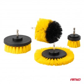 Amio - ΒΟΥΡΤΣΕΣ ΚΑΘΑΡΙΣΜΟΥ ΚΑΙ ΓΥΑΛΙΣΜΑΤΟΣ ΣΕΤ 21ΤΕΜ ΓΙΑ ΔΡΑΠΑΝΟ ΣΕ ΤΣΑΝΤΑ ΚΙΤΡΙΝΟ ΧΡΩΜΑ - 21 Τεμ. (04329/AM) Σετ Βούρτσες americat.gr