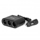 Amio - ΑΝΤΑΠΤΟΡΑΣ ΑΝΑΠΤΗΡΑ 12/24V 120W ΜΑΥΡΟΣ/3 ΘΕΣΕΙΣ/2xUSB-A+1xUSB-C ΤΑΧΕΙΑΣ ΦΟΡΤΙΣΗΣ/ΚΑΛΩΔΙΟ 70cm - 1 Τεμ. (04361/AM) Φορτιστές 12 και 24V americat.gr