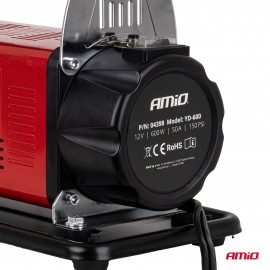 Amio – Κομπρεσέρ Αέρα Αυτοκινήτου Heavy Duty ACOMP-24 12V 600W 160l/min έως 10bar με Βαλίτσα & Ακροφύσια για Γρήγορο Φούσκωμα – 1 Τεμ. (04398/AM) Εργαλεία Αλλαγής-Επισκευής Τροχών και Κομπρεσέρ Αέρα americat.gr