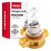 Amio - Λάμπα Αλογόνου PSX24W 12V 24W Βάση PG20-7 για Φώτα Ημέρας (DRL) & Προβολείς Ομίχλης - 1 τεμ.(04411/AM) Λάμπες americat.gr
