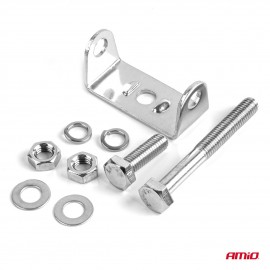 Amio - LED Λάμπα Εργασίας 42W 4200lm 6500K με Προειδοποιητικό Φως (Λευκό + Κίτρινο) – 9–36V Spot Αλουμινένια - 1 τεμ. - (04418/AM) Φορητές Λάμπες Εργασίας LED americat.gr