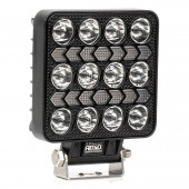 Amio - LED Λάμπα Εργασίας 36W 3600lm 6500K με Προειδοποιητικό Φως – 9–36V (Λευκό + Κίτρινο) Spot Αλουμινένια - 1 τεμ. - (04419/AM) Φορητές Λάμπες Εργασίας LED americat.gr