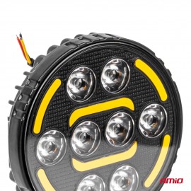 Amio - Προβολέας Εργασίας LED AWL80 SPOT 48W 2400lm με Λευκό + Κίτρινο φώς προειδοποίησης 9/36V - 1 τεμ. (04424/AM) Φορητές Λάμπες Εργασίας LED americat.gr