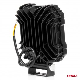 Amio - Προβολέας Εργασίας LED AWL81 SPOT 48W 3000lm 6500K με Κίτρινο φώς προειδοποίησης & φωτιζόμενο Logo - 1 τεμ. (04425/AM) Φορητές Λάμπες Εργασίας LED americat.gr