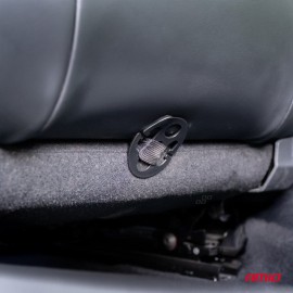 Amio - Κάλυμμα Καθίσματος Αντιιδρωτικό με Χάντρες & Στήριξη Μέσης 45×120cm Μαύρο – Universal CSM-16 - 1 Τεμ. (04429/AM) Μπροστινά Καλύμματα americat.gr