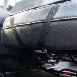 Amio - Κάλυμμα Καθίσματος Αντιιδρωτικό με Χάντρες & Στήριξη Μέσης 45×120cm Μαύρο – Universal CSM-16 - 1 Τεμ. (04429/AM) Μπροστινά Καλύμματα americat.gr