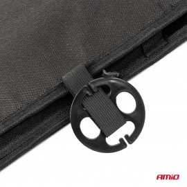 Amio - Κάλυμμα Καθίσματος Αντιιδρωτικό με Χάντρες & Στήριξη Μέσης 45×120cm Μαύρο – Universal CSM-16 - 1 Τεμ. (04429/AM) Μπροστινά Καλύμματα americat.gr